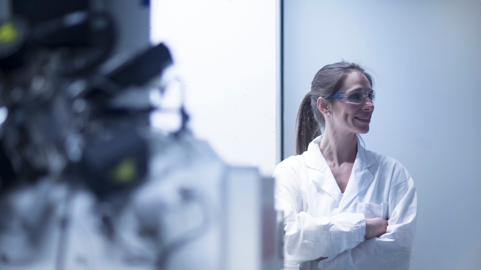 Portrait of female scientist in laboratory