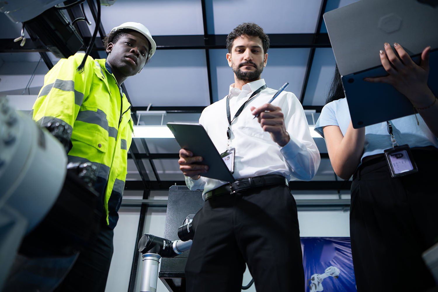 Careers background image with a group of people working